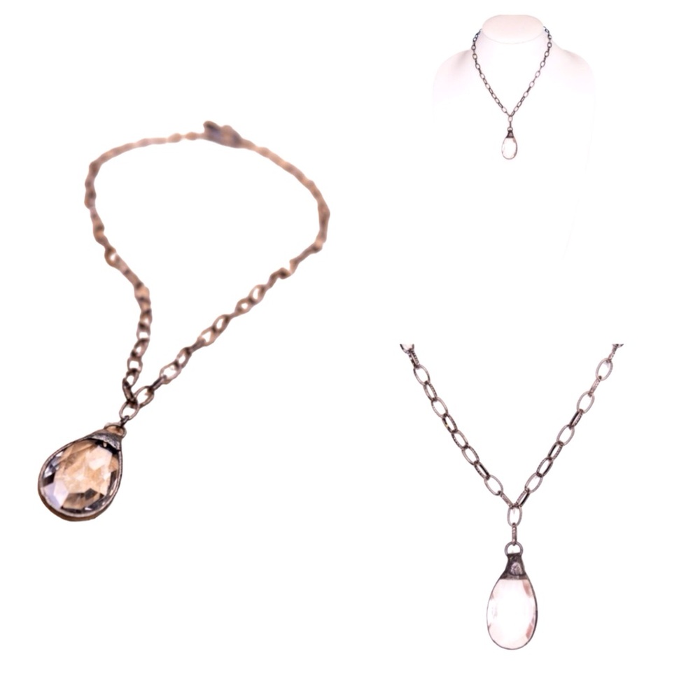 Dylan Acrylic Crystal Necklace Women Color Clear